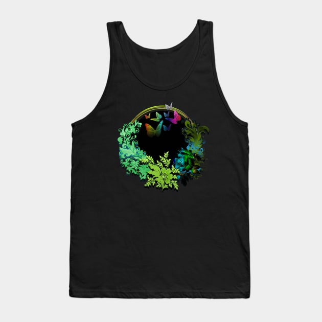 Midnight garden Tank Top by Sinmara